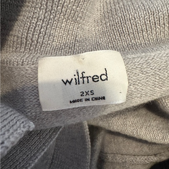 Aritzia Wilfred Clara Waist Sweater Grey Size XXS Women’s - Picture 6 of 7